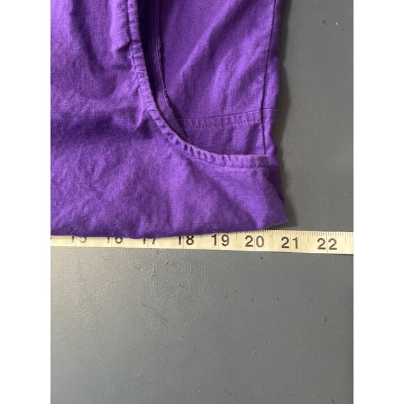 Linen BlendSag Harbor Dress 16 and Cardigan    Embroidered Boho Beach Coastal - Picture 5 of 16